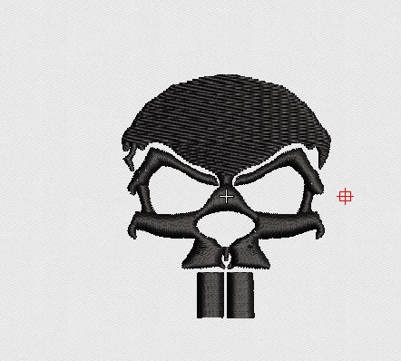 Skull Embroidery Design