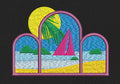 Sea View Embroidery Design