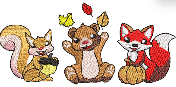 Rats Embroidery Design
