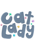 Cat Lady Embroidery Design