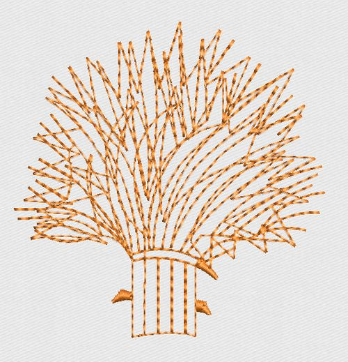 Abstract Stalks Base Embroidery Design
