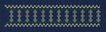 Floral Border Blue Embroidery Design
