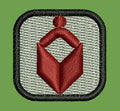 Framed Geometric Abstract Icon Embroidery Design