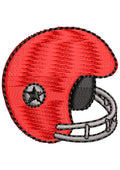 Player Helmet Embroidery Design