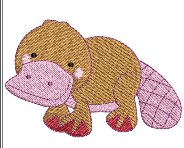 Australian Animal Embroidery Design