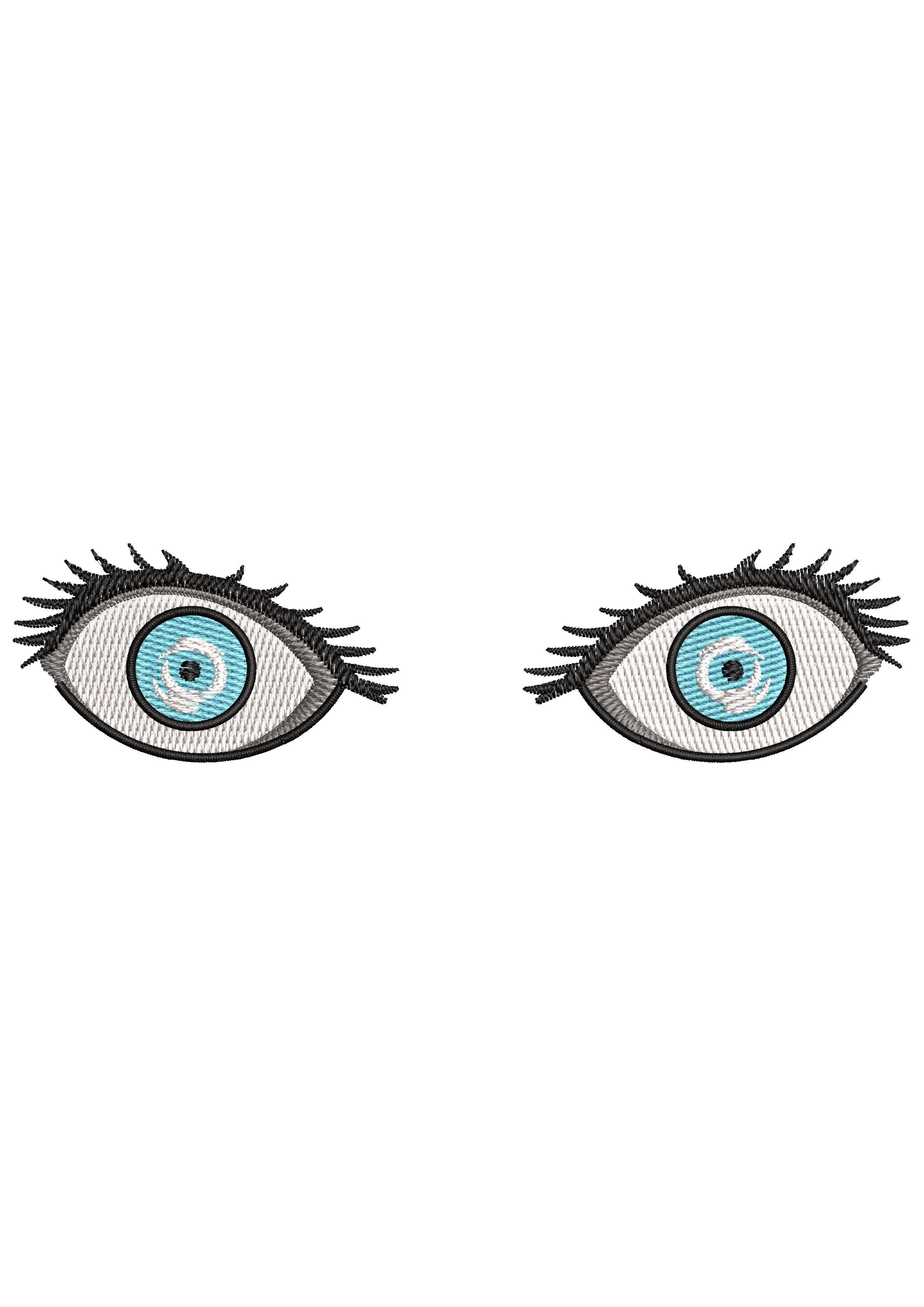Double Eyee Embroidery Design