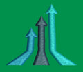 Ascending Arrow Trio Embroidery Design