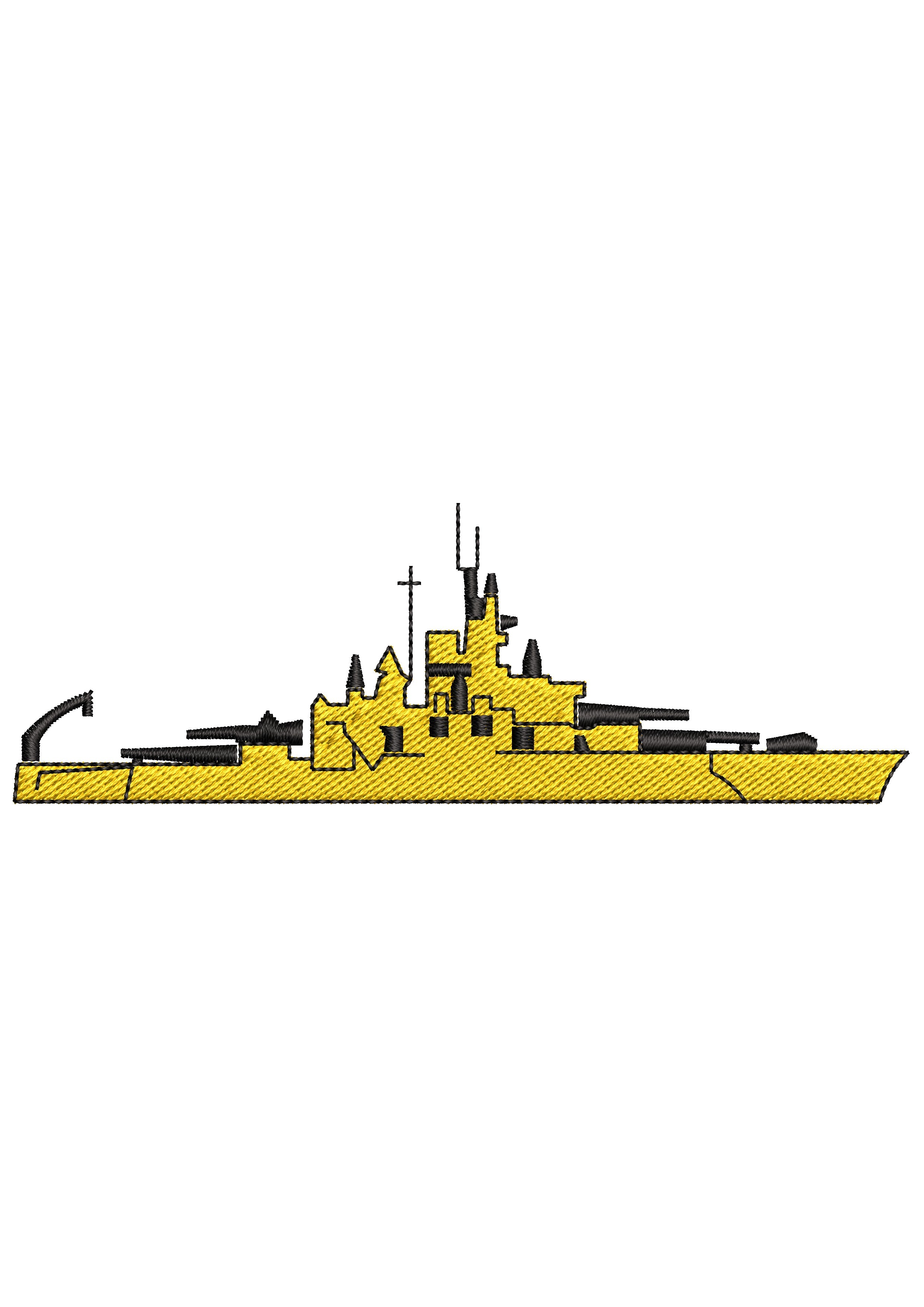Ship Embroidery Design
