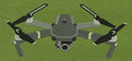 Quadcopter Drone Grey Embroidery Design