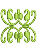 Swirl Art Embroidery Design