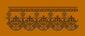 Ornate Tulip and Scroll Festoon Embroidery Design