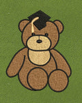 Graduation Bear Stitch Embroidery Design