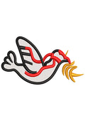 Peace Bird Embroidery Design