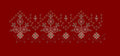 Crimson Heritage Floral Border Embroidery Design