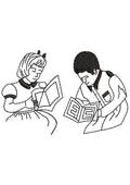 Girl Boy Embroidery Design