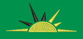 Duo Tone Rising Sun Embroidery Design