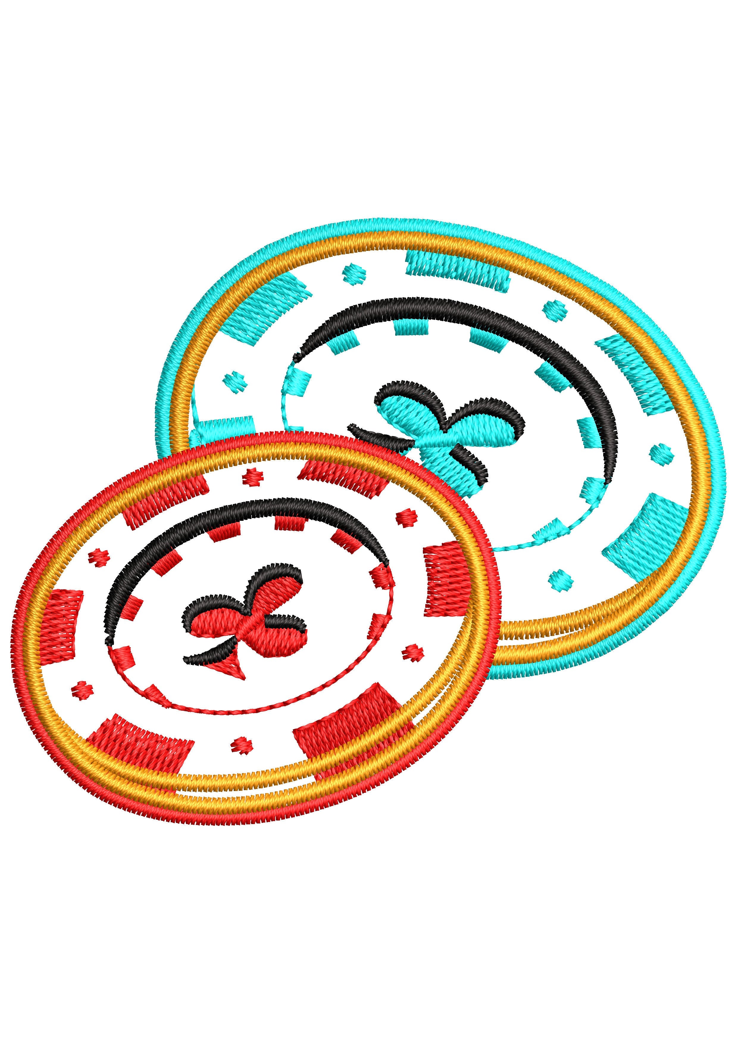Play Wheels Embroidery Design