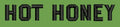 Hot Honey Lettering in Black Embroidery Design