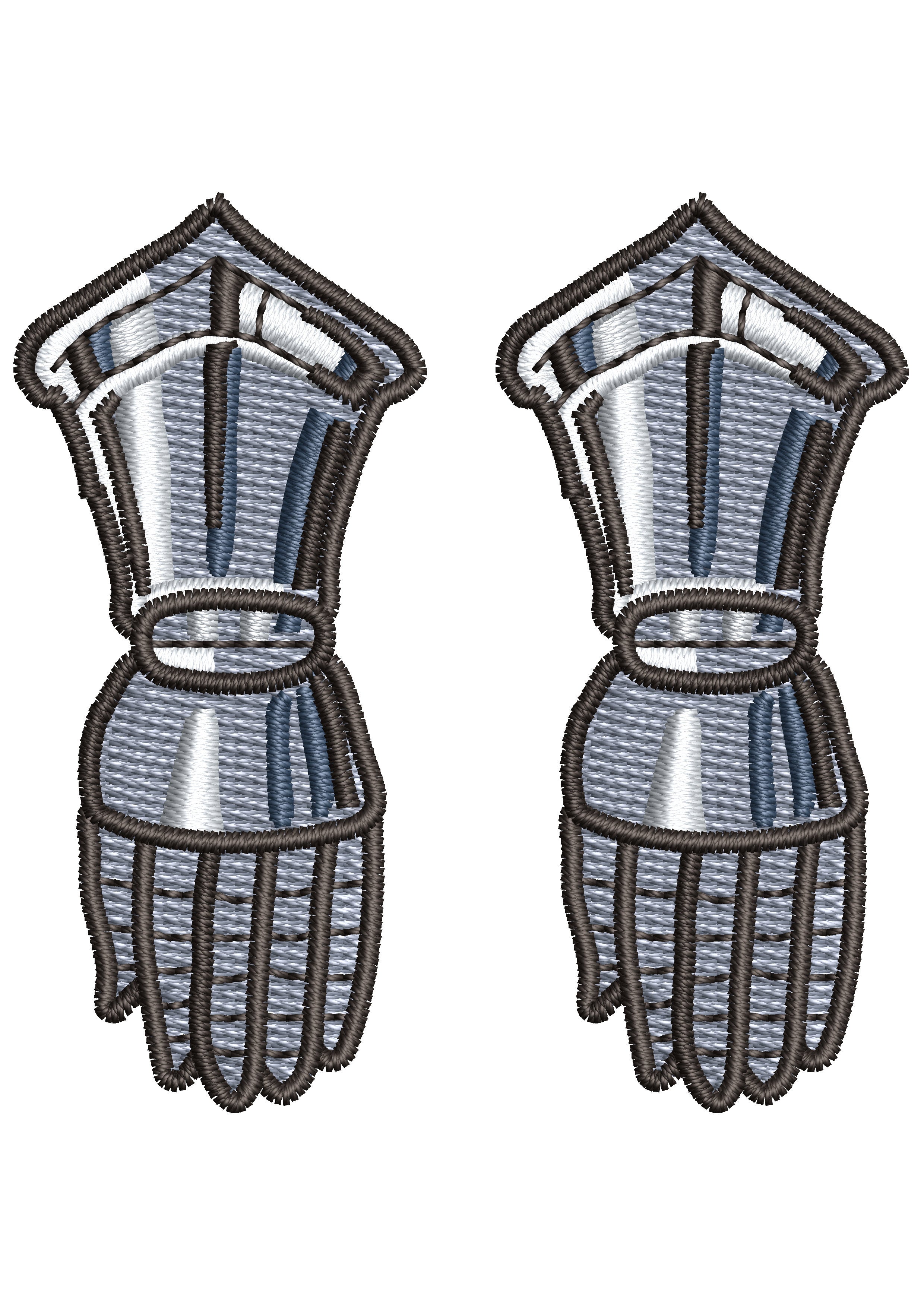Worrior Gloves Embroidery Design
