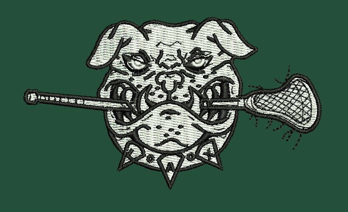 Lacrosse Dog Embroidery Design