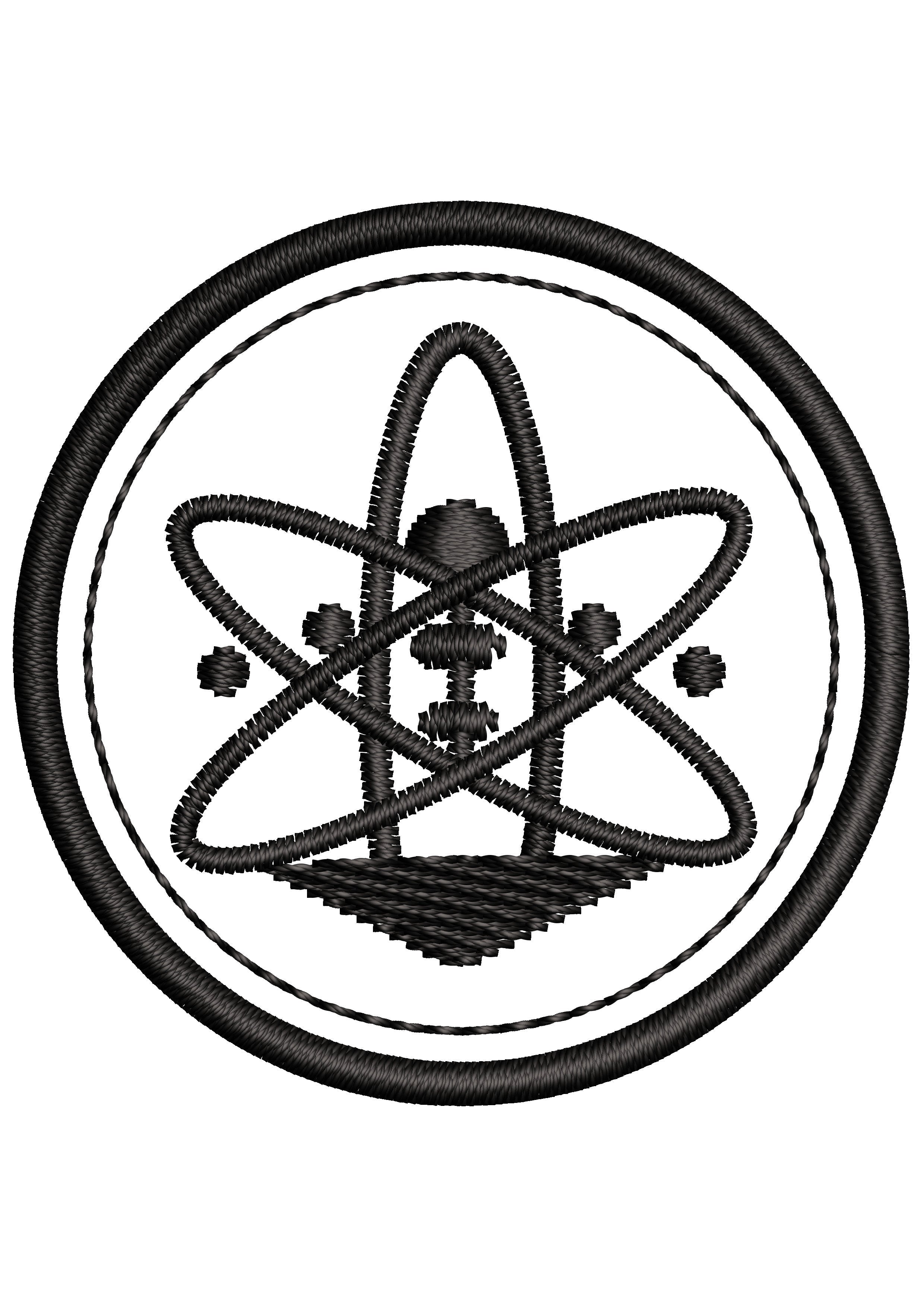 Radiation Embroidery Design