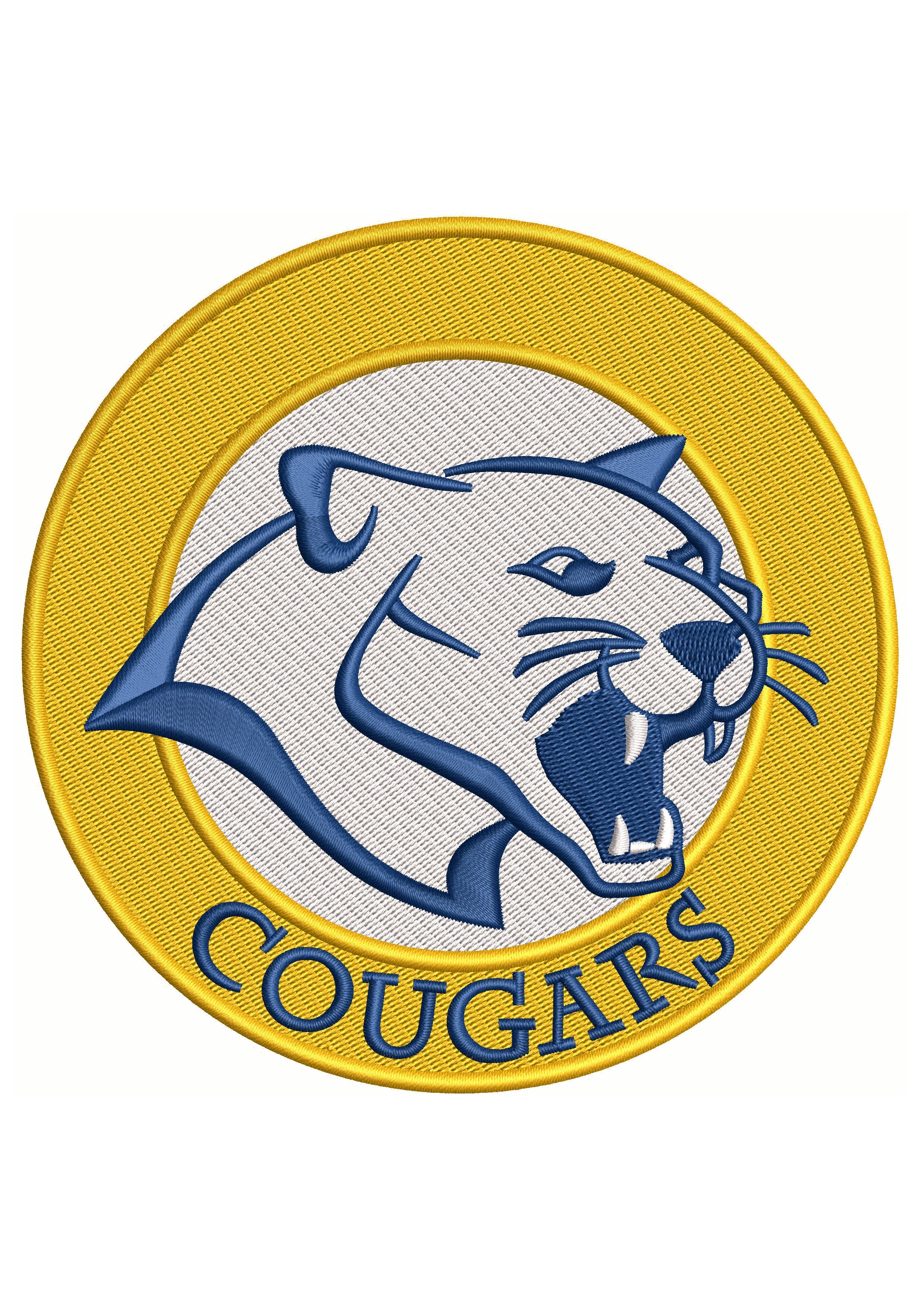 Cougar Embroidery Design
