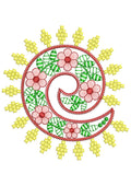 Curve Beal Embroidery Design