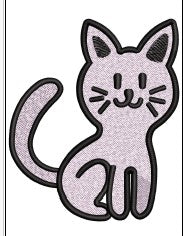 Cat Embroidery Design