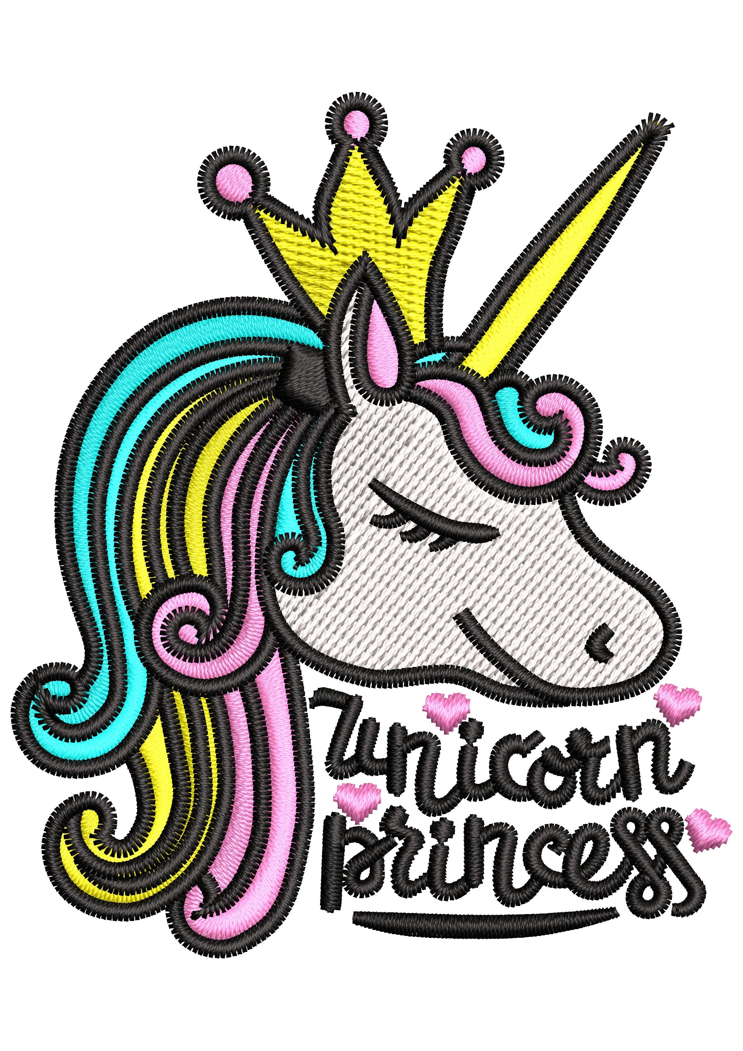 Unicorn Embroidery Design
