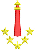 Star Tower Embroidery Design