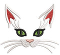 Cat Face Embroidery Design