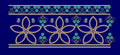 Five Petal Hollow Rosette Border Embroidery Design