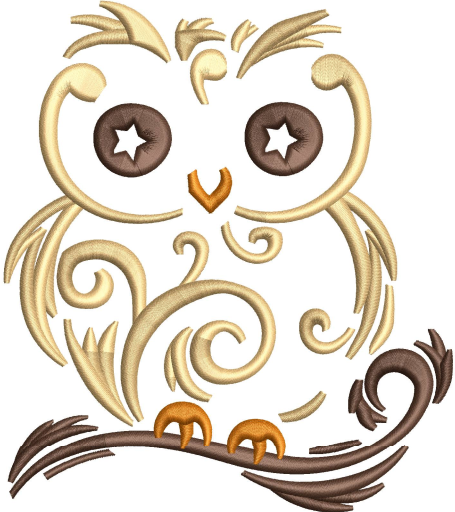Owl Embroidery Design