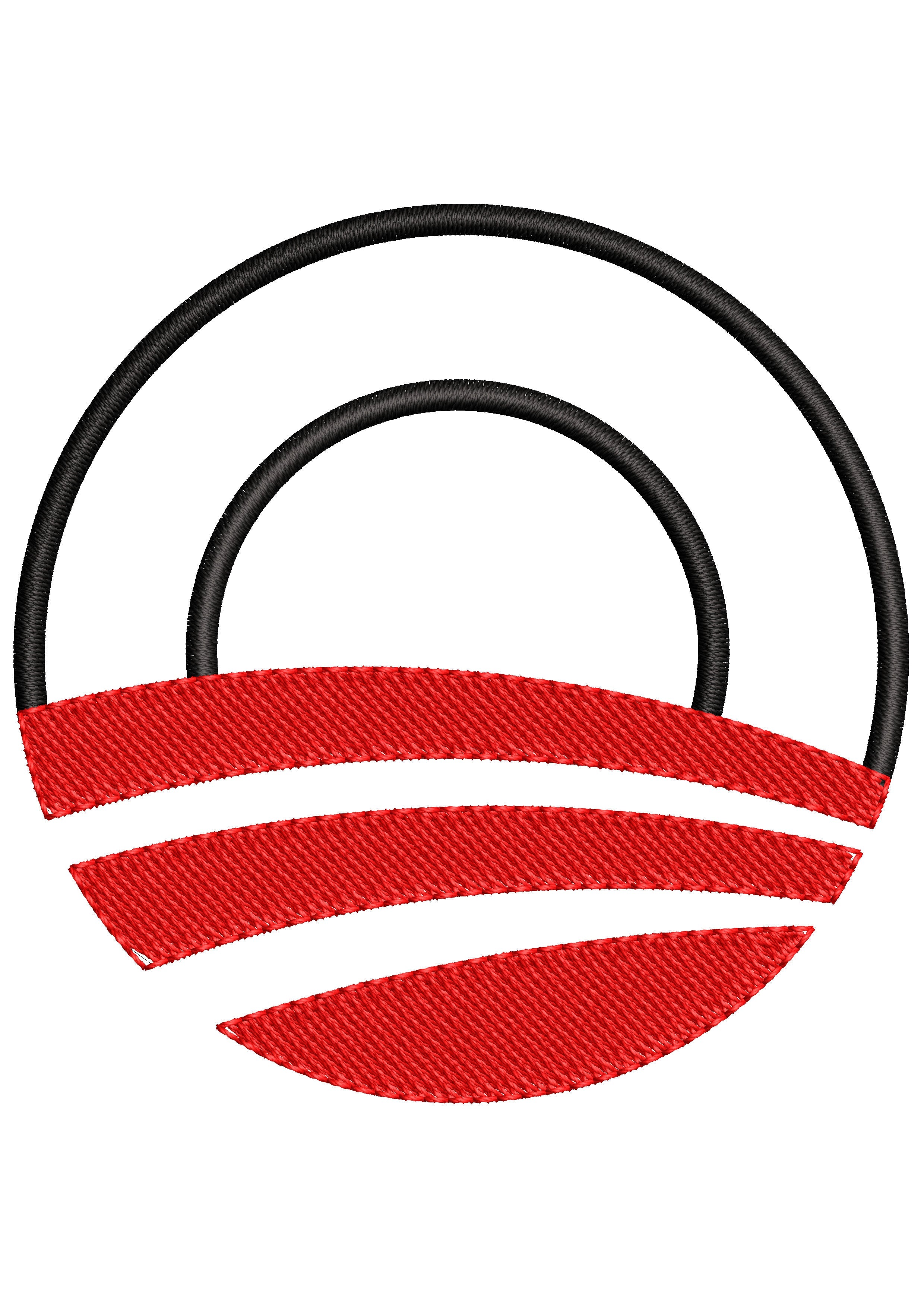 Wy of Circle Embroidery Design