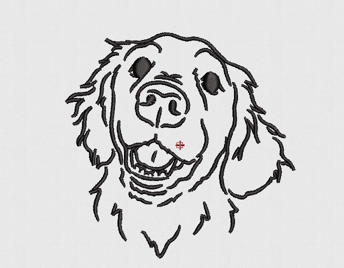 Dog Embroidery Design