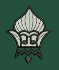 White Crown Embroidery Design