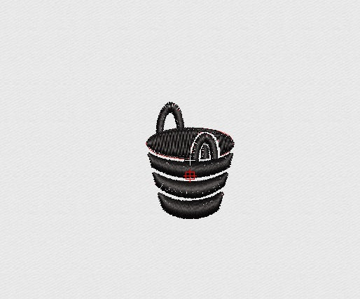 Bucket Embroidery Design