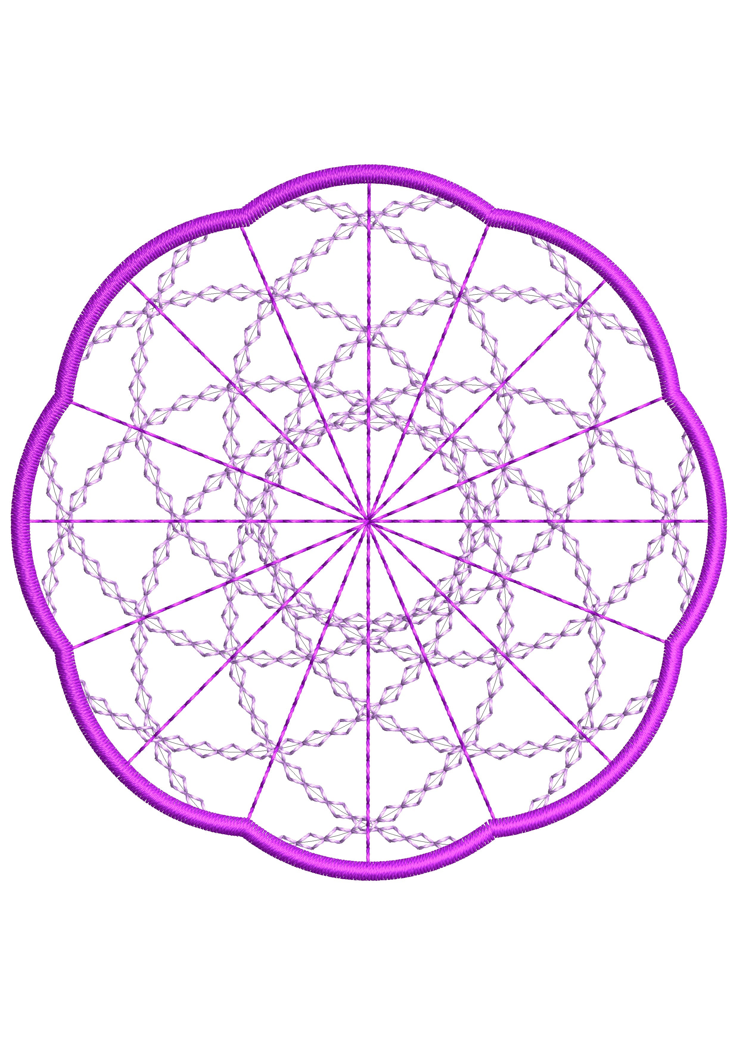 Lace Embroidery Design