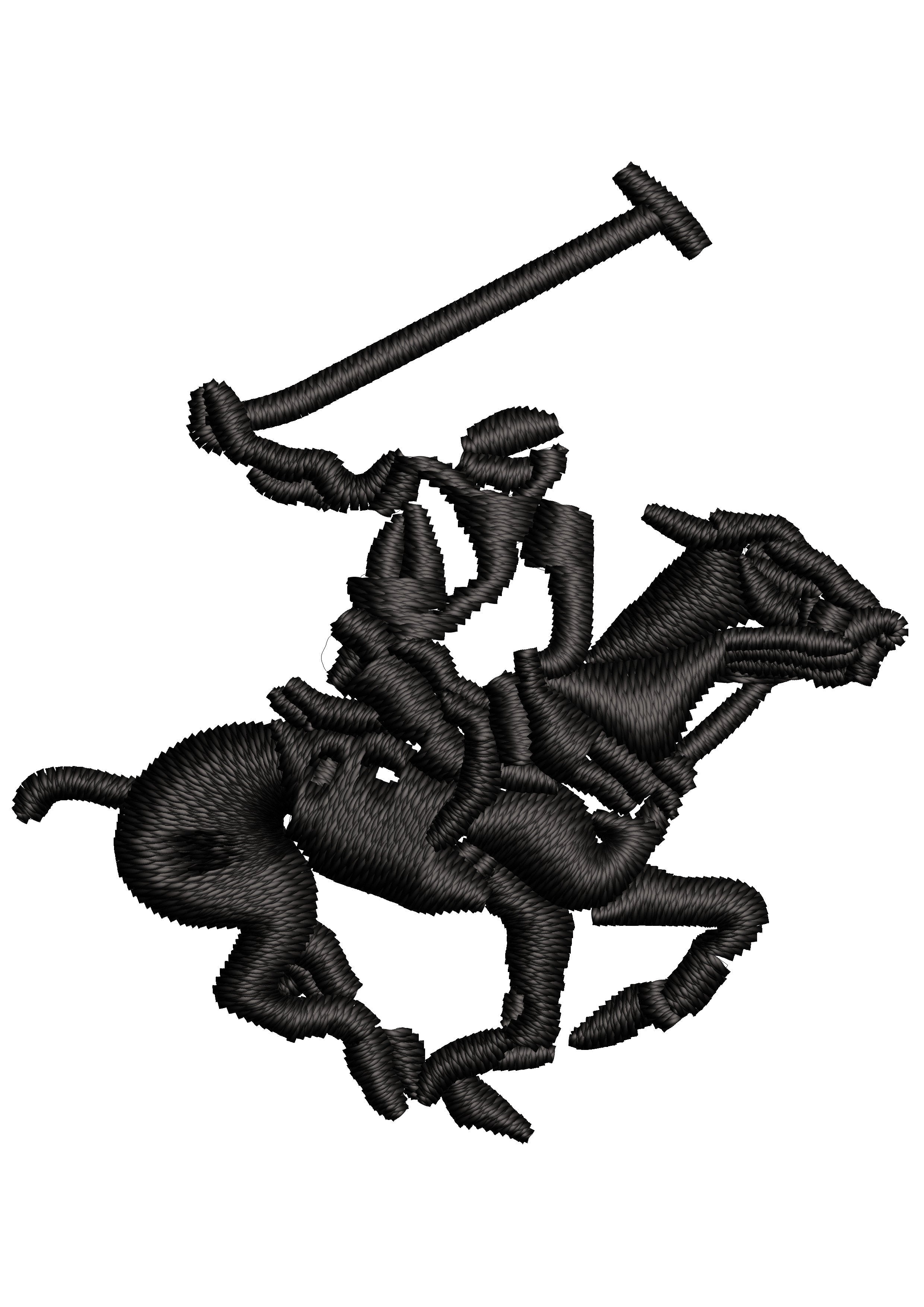 Horse Play Embroidery Design