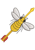 Arrow Hunny Bee Embroidery Design