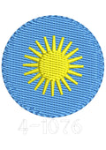 Cool Sun Embroidery Design