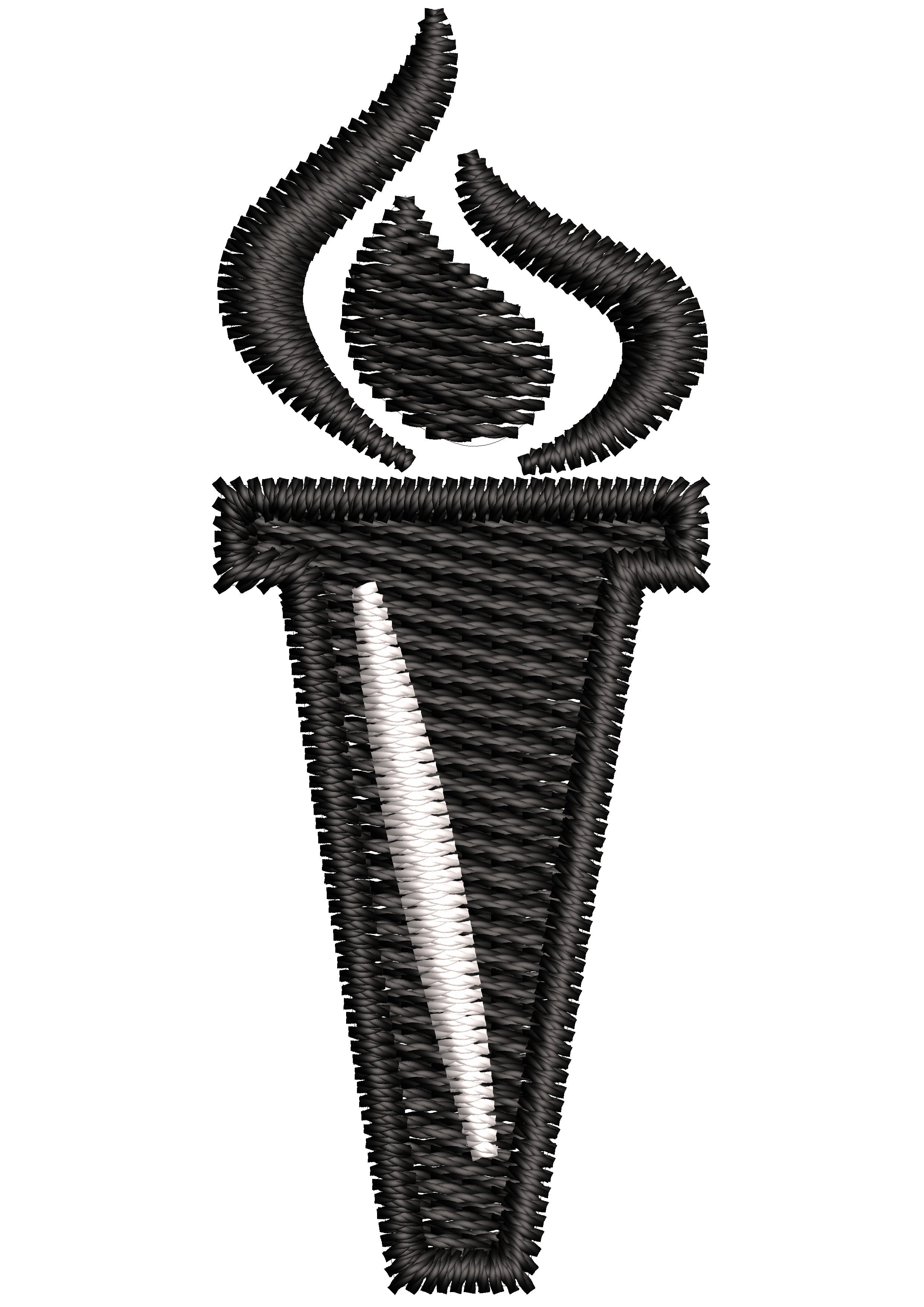 Fire Pot Embroidery Design