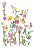 Flower Garden Embroidery Design