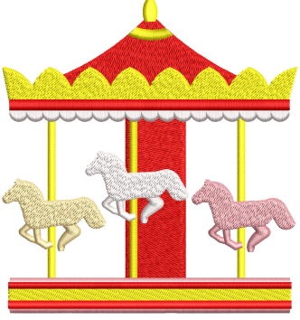 Horses Embroidery Design