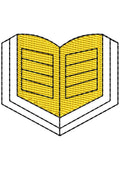 Book Embroidery Design