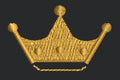 Golden Monarch Coronet Embroidery Design