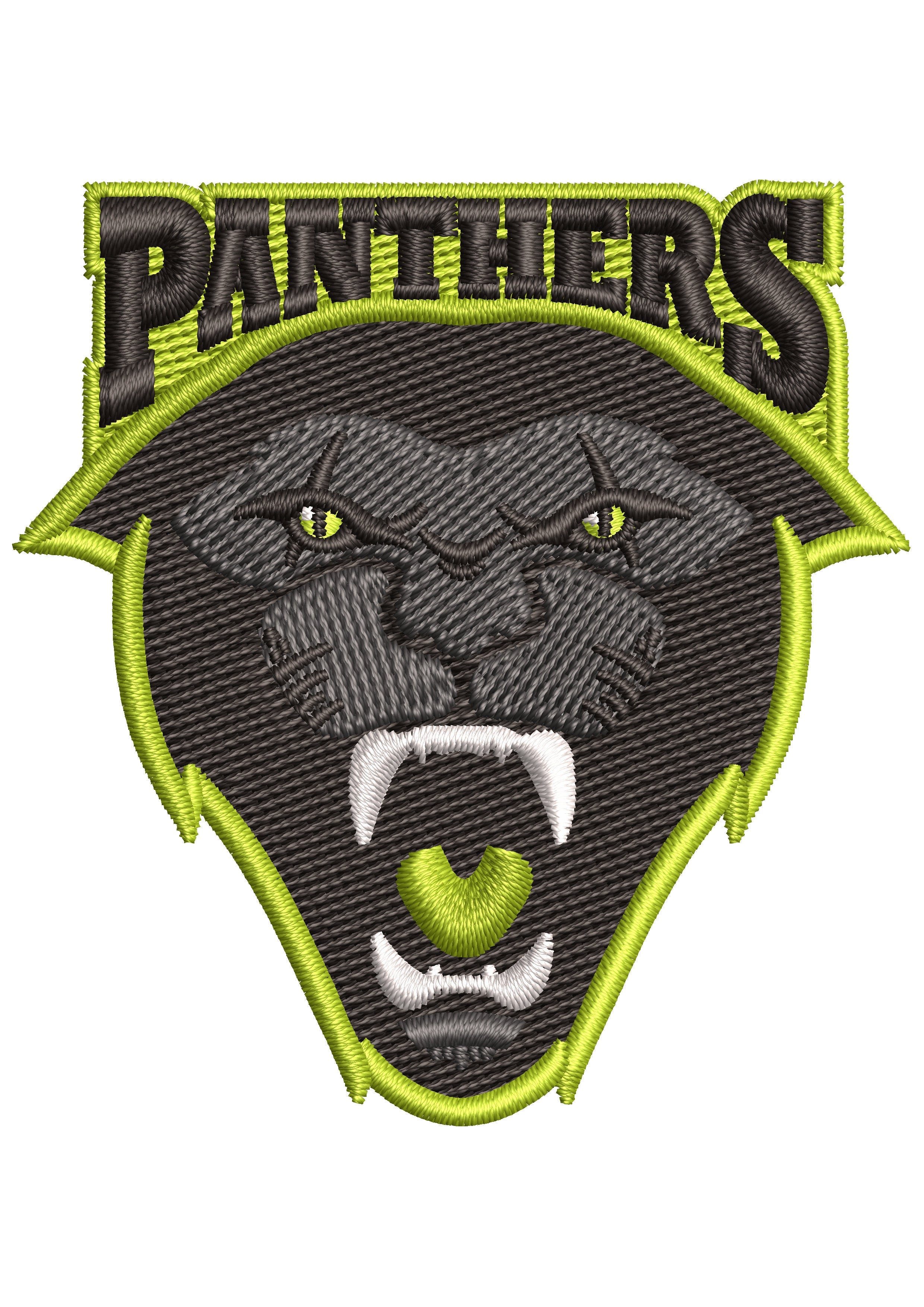 Black Panther Embroidery Design