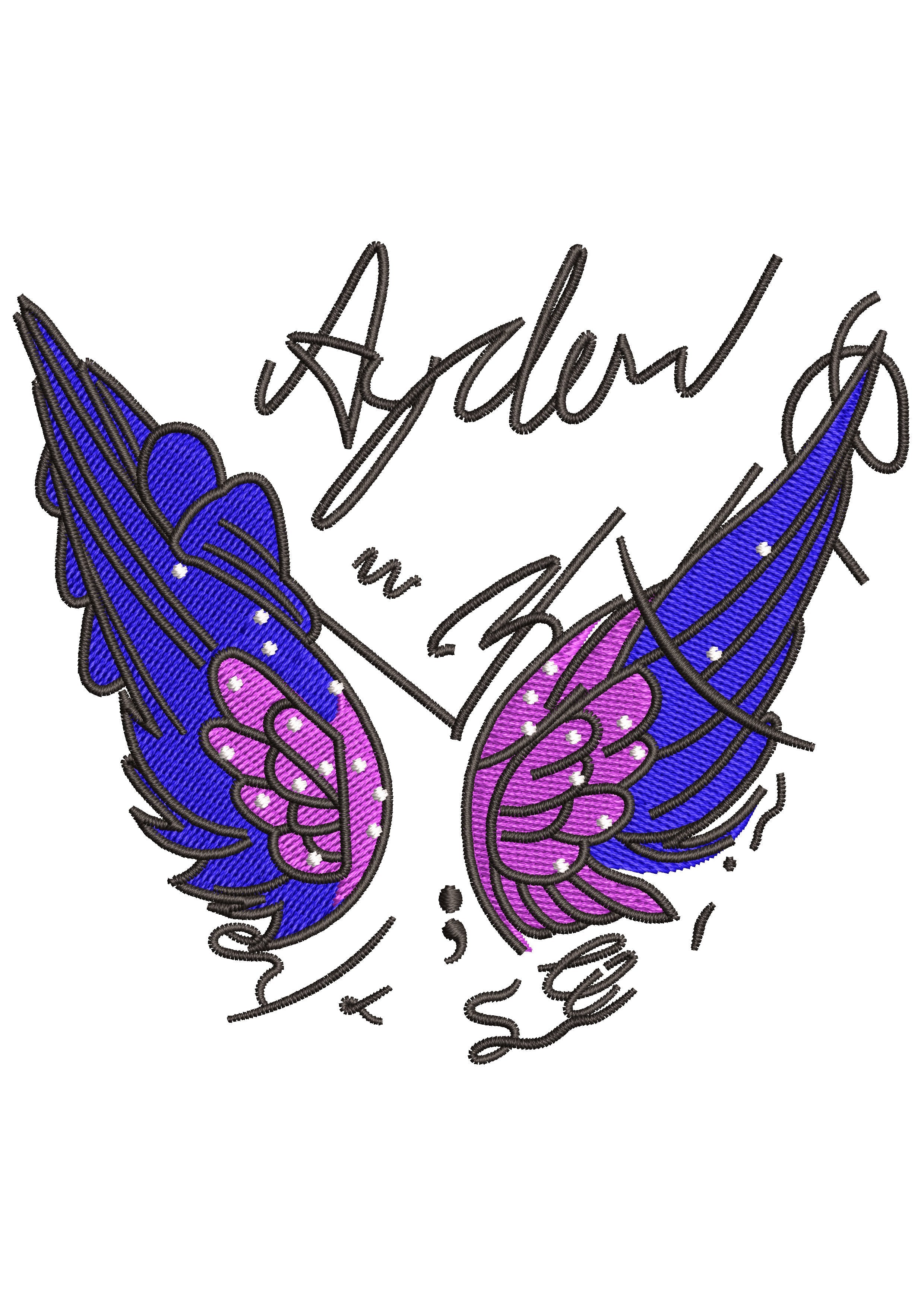 Wings Multi Embroidery Design