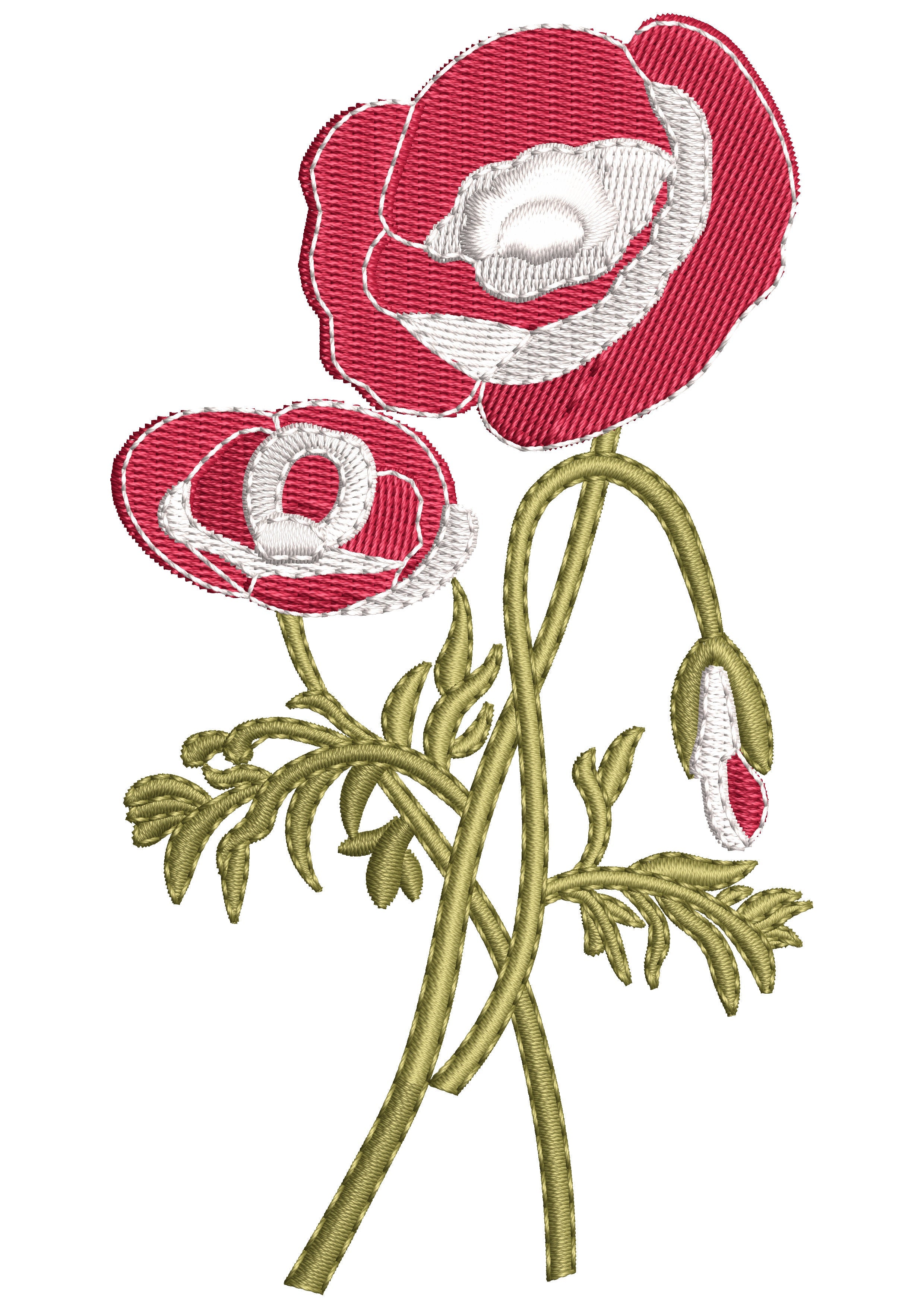 Flower Bt Embroidery Design