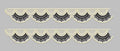 Scallop Edge Monochrome Border Embroidery Design